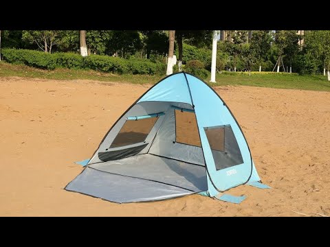 TOBTOS Pop Up Beach Tent - Setup and Folding Guide