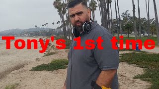 Metal Detecting with Tony-His First Time