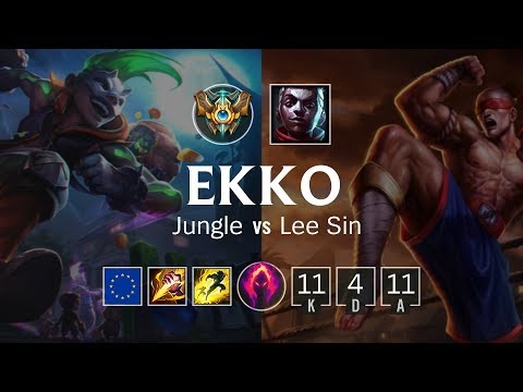 Ekko Jungle vs Lee Sin - EUW Challenger Patch 8.23
