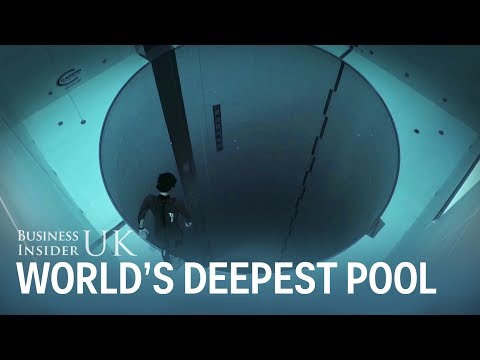 A French freediver just dropped 40 metres to the bottom of the world's deepest pool in one breath