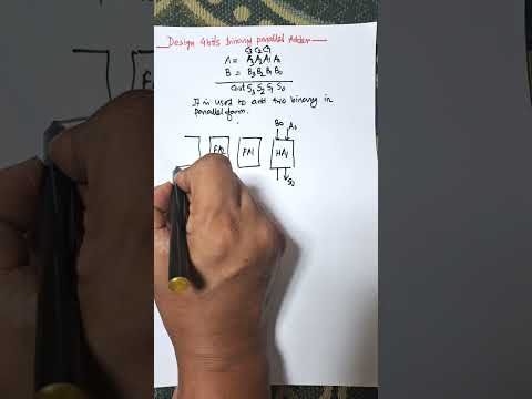 Design 4 bits Parallel Adder in Digital Electronics | #computerscience #education #shots #Digital