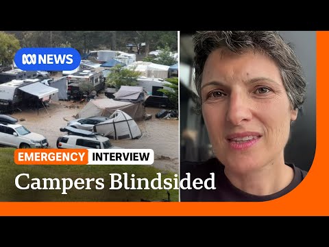 "So fast": Camper recounts moment rapid floodwaters swept Wye River caravan park | ABC NEWS