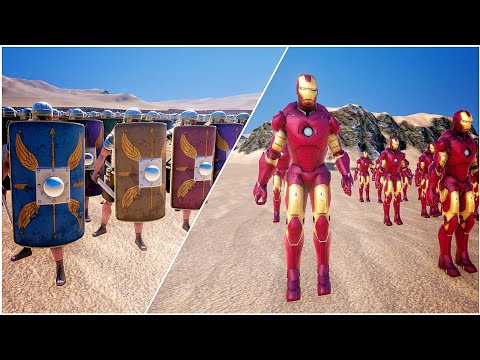 100 Iron Man vs 30,000 Roman | Ultimate Epic Battle Simulator | UEBS