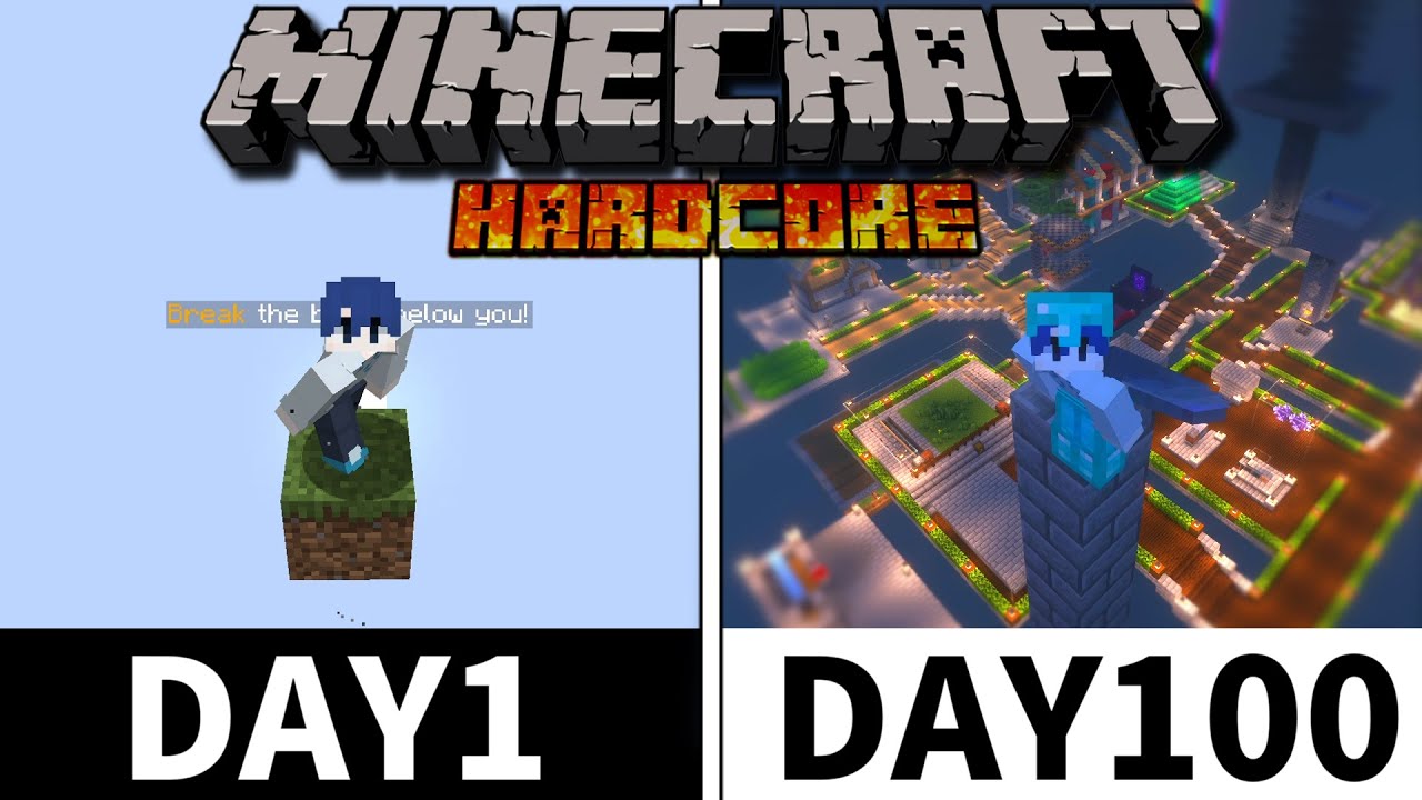 【マイクラ】たった1マスから100日間で、超大量のアイテムを無限化してみた。【ゆっくり実況/100days】