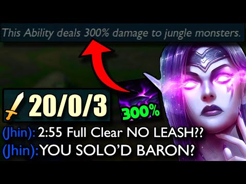 New Morgana Jungle Buffs make her FULL CLEAR in 2:55 (NO LEASH) - You can SOLO BARON now..