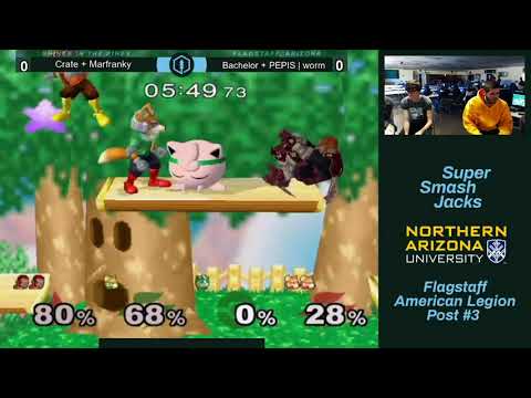 Shine in the Pines 4 - Melee Doubles - Grand Finals - Crate + Marfranky vs Bachelor + PEPIS | Worm