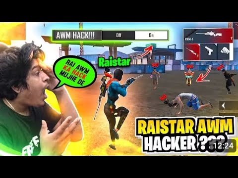 Raistar First Time AWM GamePlay 1 vs 3 Hacker Exposed In Free Fire
