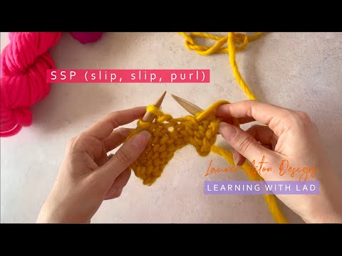 How to knit: SSP (slip slip purl)