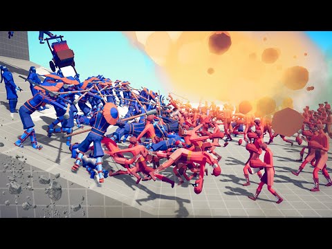 100x NINJA DYNASTY ARMY 👑 vs 🔥 200x BOXER / Totally Accurate Battle Simulator ( TABS )