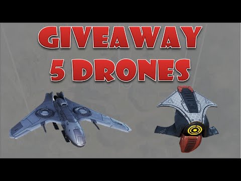 💥 Giveaway 💥 five Tier 4 Drones (Nebula / Glider) & gameplay war robots