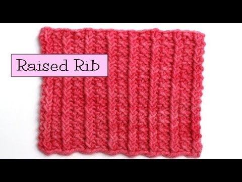 Fancy Stitch Combos - Raised Rib