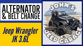 Alternator replacement for a Jeep Wrangler JK 3.6L - Explained