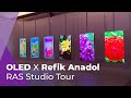 A Rare Visit To RAS In LA OLED X Refik Anadol