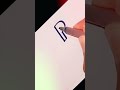 How To Write Capital P In Double Writing Alphabet P Double Writing Calligrphylearning Drawing