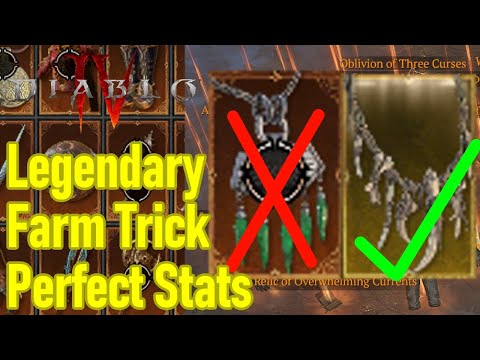 Diablo 4 legendary farm trick, how to get PERFECT end game stat rolls on gear