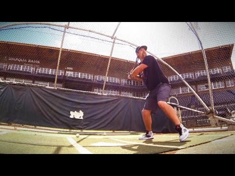 Andres Gonzales turns baseball player for a day