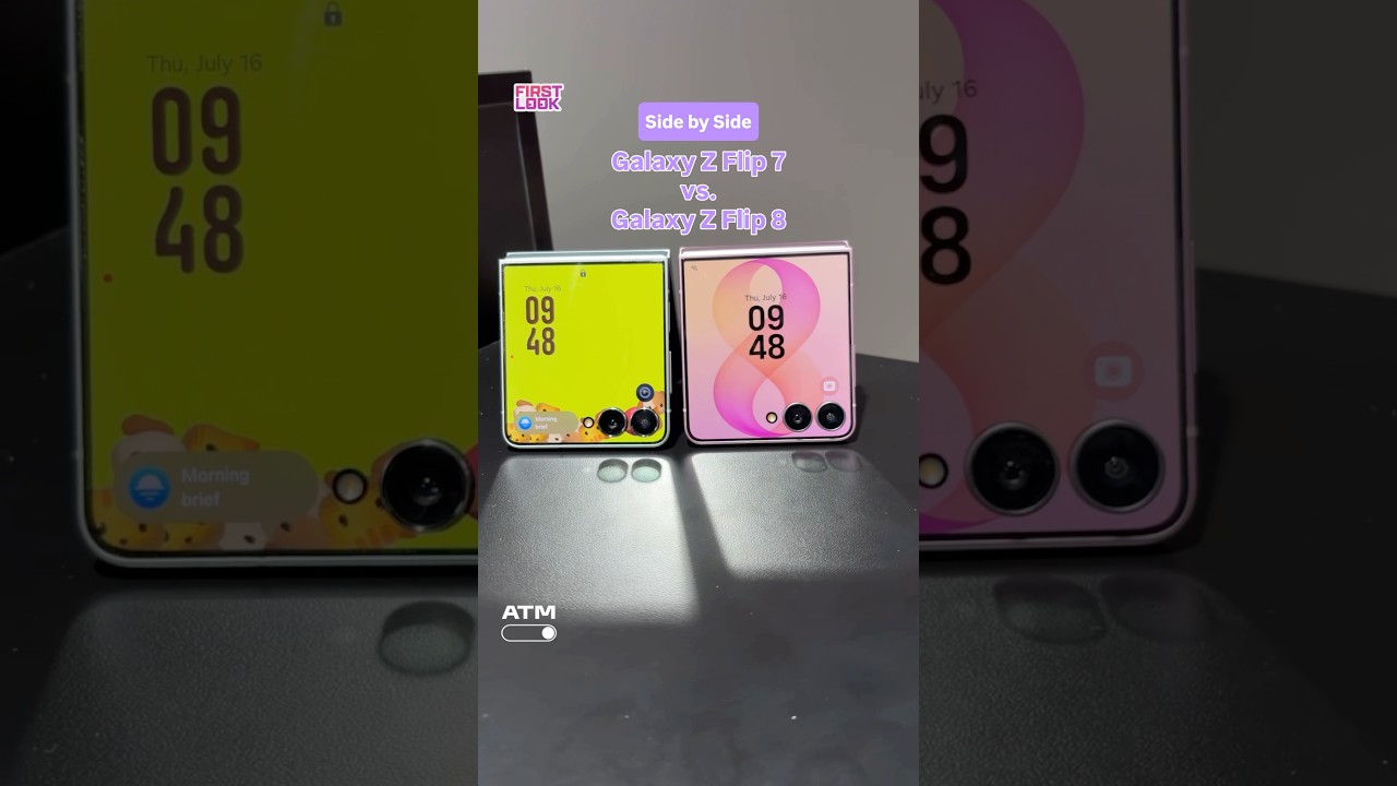 Side by Side: Galaxy Z Flip 7 vs. Galaxy Z Flip 8