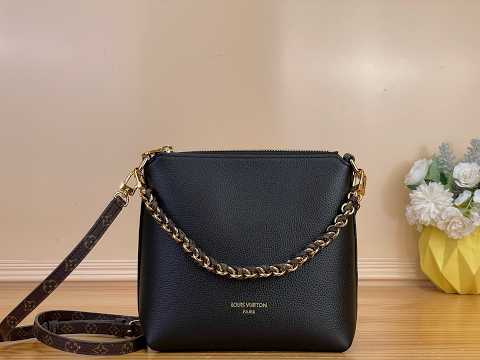 Louis Vuitton–Style Multipass Mini XL M2A840 Black Leather Bag