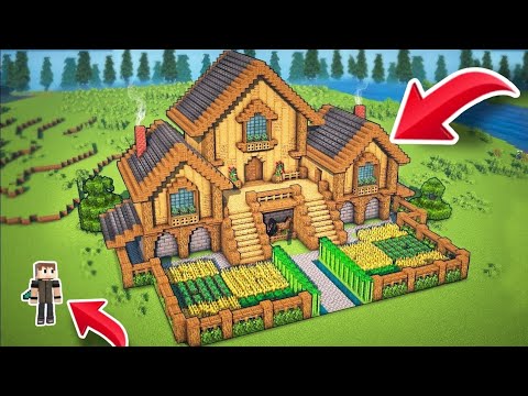 Ultimate Minecraft Wooden Mansion Build - MUST SEE!