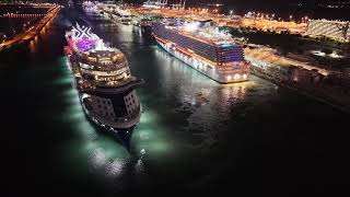 Celebrity Beyond passing Carnival Celebration.