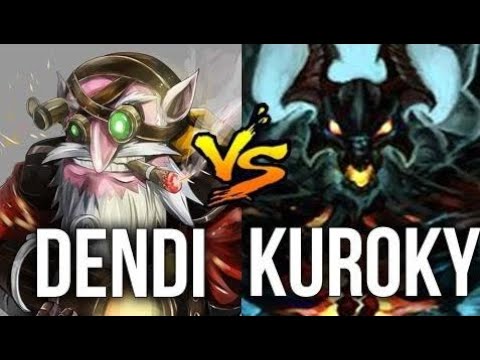 WTF BUILD DOTA2 Dendi Sniper vs Kuroky Shadow Fiend Godlike 7k MMR Gameplay Dota 2
