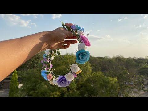 How to make Tiara! Simple Handmade Tiara by Rutika Kaswa! DIY step by step guide for making Tiara!
