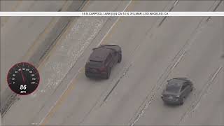 Thrilling Escape: Jeep SUV Takes Daring Climb Up Embankment in LA Chase!