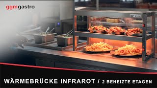 Värmebrygga - med värmelampa - 900x300 mm - 720 W - 2 uppvärmda plan
