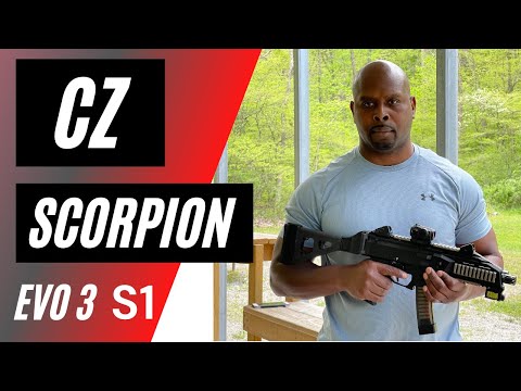 CZ Scorpion EVO 3 S1 Great pistol caliber carbine! Quick range video!