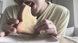 【ASMR】ハード食パン.먹방 Hurd white bread