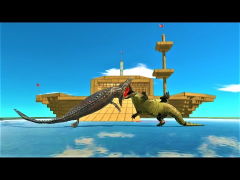 AQUATIC VS REPTILE animal revolt battle simulator 1 vs 1 faction battle