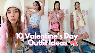 ♥️ 10 Cute Valentine's Day Outfits♥️ ( date night, movie & more!!)🍦🍰🍿