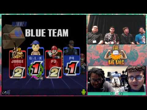 The Big Balc: Doubles - Nashun (Mario) & Jorge (Bowser) vs Yink (Snake) & Kitten (ICs,Ness)