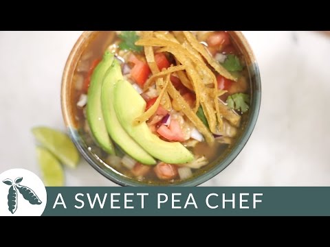 Slow Cooker Chicken Tortilla Soup | A Sweet Pea Chef