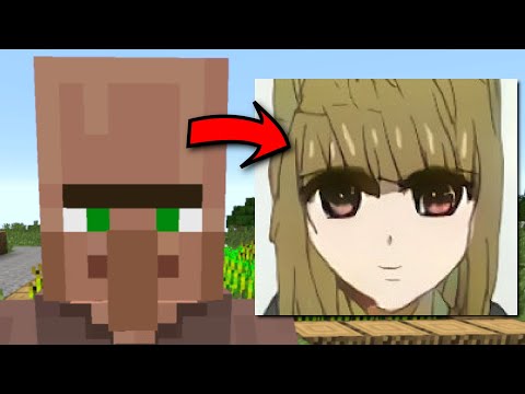 I used an AI to turn Minecraft Characters into Anime Characters