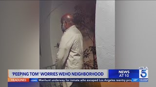 West Hollywood residents on edge as alleged peeping tom continues harassment
