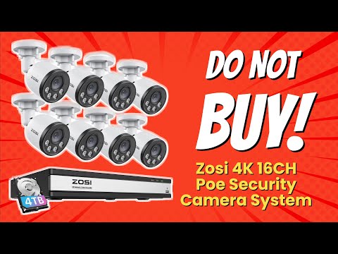 ZOSI 4K 16CH PoE Security Camera System | 5 Reasons NOT to Buy! 🚫📹