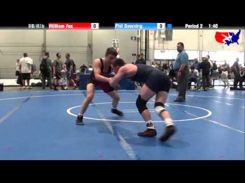William Fox vs. Phil Downing at 2013 Junior Nationals - FILA - FS