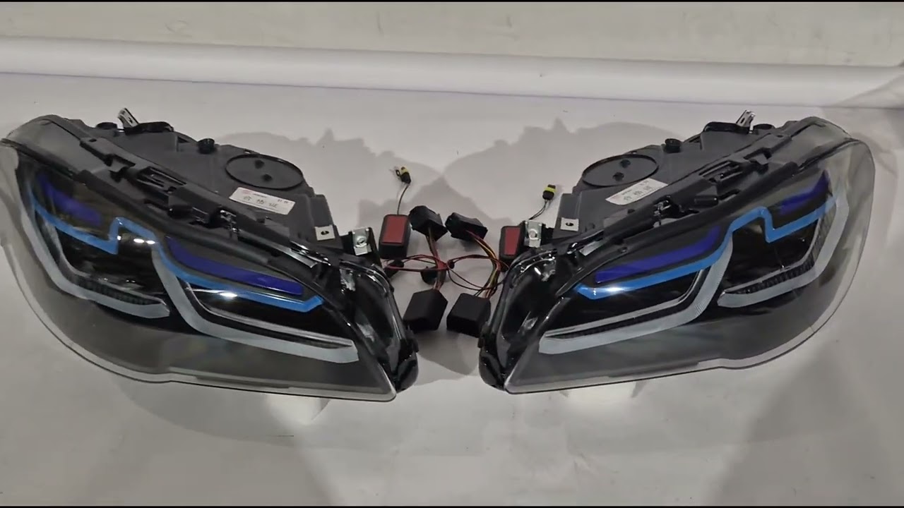 BMW řada 5 F10/F11 2010–2016 Přední světlomety Full LED G30 Laser, LCI style (2013-2016, sada 2 ks) Video 1