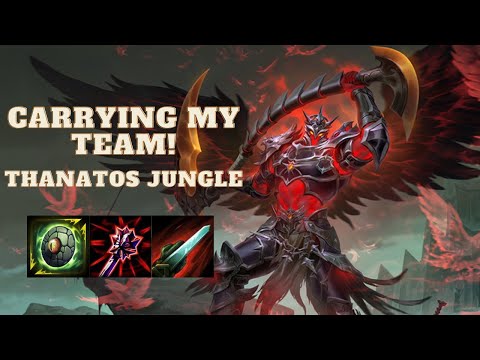 Smite Scrim: Carrying my team! Thanatos Jungle Gameplay