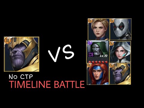 Thanos t3 vs other t3 | No CTP | F2P build | Marvel future fight