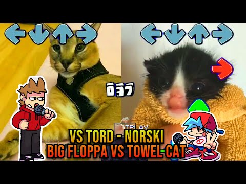 VS TORD Norski BUT BIG FLOPPA VS Towel CAT - Friday Night Funkin' Animation - VS Tord Mod