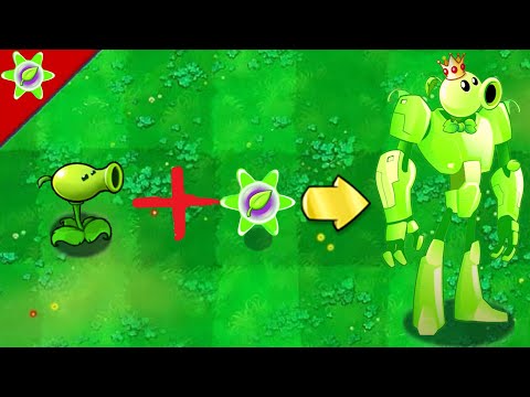 Plants Vs. Zombies :Peashooter evolution → Giant Peashooter - HARD MODE MOD PVZ Funny moments