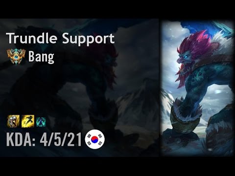 Trundle Support vs Taric - Bang - KR Challenger Patch 6.8