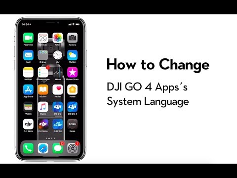 How to Change DJI GO 4 App's System Language