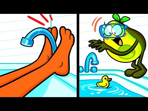 Avocado, Don’t Choose The Wrong Legs! | Tall Vs Short | Funny Cartoon By Avocado Family