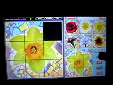 Magic Slide Puzzle Flowers1 Video