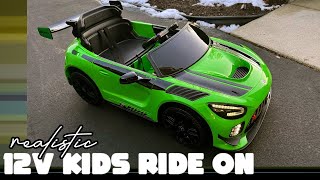 Amazon find! 12V Mercedes AMG GT3 Ride on