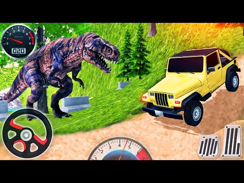 Offroad Jeep Racing Dino Bumpy Drive Simulator - 4x4 SUV Driving Mountain - Android GamePlay
