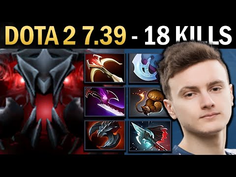 Shadow Fiend Gameplay Miracle with 18 Kills and Silveredge - Dota 7.39